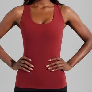 Buffbunny foundation tank - vineyard dark red